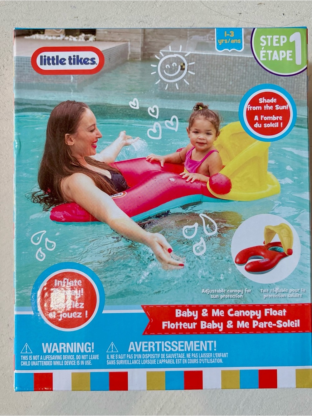Little Tikes Baby & Me Canopy Float, Toddler Pool Floaty